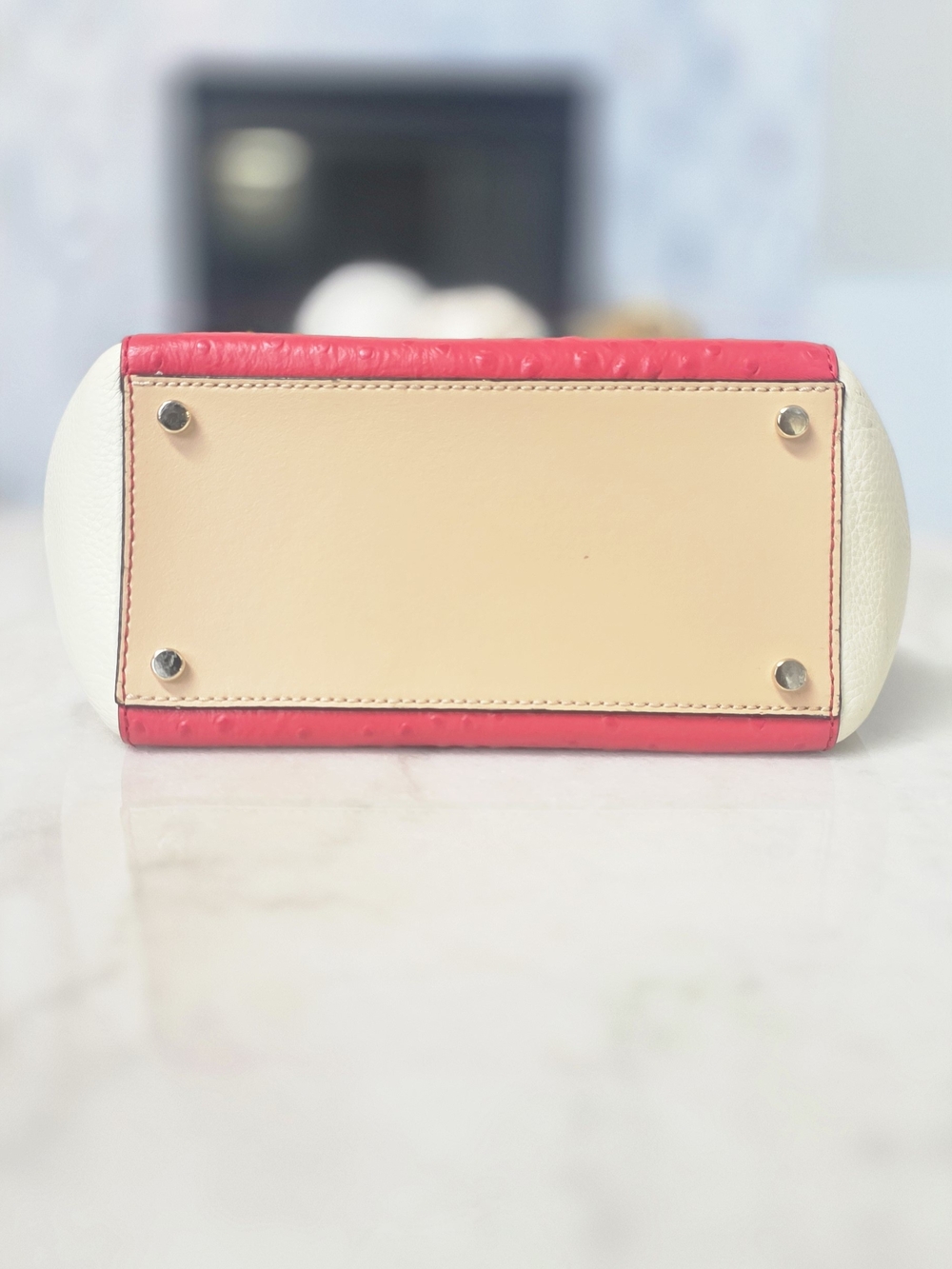Kate Spade New York Houston Street Ostrich Embossed Satchel - Picture 5 of 12